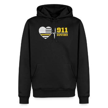 911 Dispatcher First Aid Operator Police Paramedic - Men's Premium Hoodie - black - Front - Nico (187cm) & Julia (174cm)