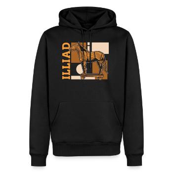 Greek Mythology Illiad Mythology Gods Ancient Myth - Men's Premium Hoodie - black - Front - Nico (187cm) & Julia (174cm)