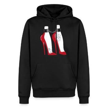 BDSM High Heels Dom Sub Fetish Kinky Sex - Men's Premium Hoodie - black - Front - Nico (187cm) & Julia (174cm)