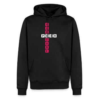BDSM Sub Dom Pleasure Pain Devot Dominant Fetish - Men's Premium Hoodie - black - Front - Nico (187cm) & Julia (174cm)