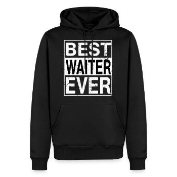 Best Waiter Ever Waiter Gift - Men's Premium Hoodie - black - Front - Nico (187cm) & Julia (174cm)