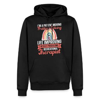  Therapeutic Recreation Must Haves RT Recreational - Men's Premium Hoodie - black - Front - Nico (187cm) & Julia (174cm)