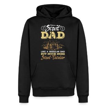 Scout Dad Scouting Camp Leader Father - Men's Premium Hoodie - black - Front - Nico (187cm) & Julia (174cm)