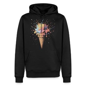 Multicolored Splash Ar Ice Cone - Men's Premium Hoodie - black - Front - Nico (187cm) & Julia (174cm)