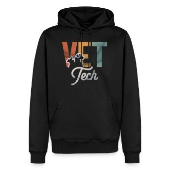 Funny Vet Tech Art Men Women Veterinarian - Men's Premium Hoodie - black - Front - Nico (187cm) & Julia (174cm)