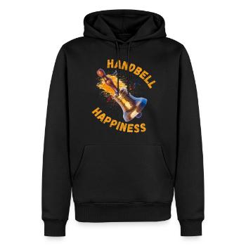 Handbell Happiness - Handbell Music Instrument - Men's Premium Hoodie - black - Front - Nico (187cm) & Julia (174cm)