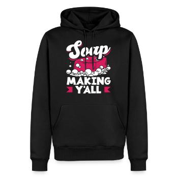 Soap Making For You Diy Soap Making - Men's Premium Hoodie - black - Front - Nico (187cm) & Julia (174cm)