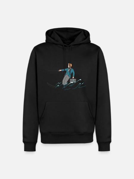 WATER SKIING - Men's Premium Hoodie - black