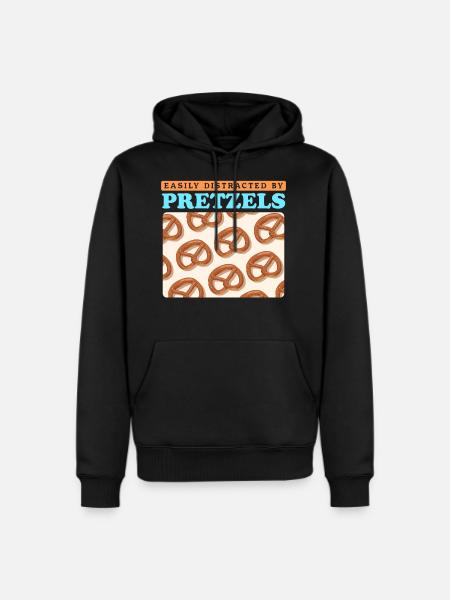 Pretzel Lover By Pretzels - Men's Premium Hoodie - black