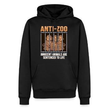 Animal welfare Animal cruelty Design - Men's Premium Hoodie - black - Front - Nico (187cm) & Julia (174cm)