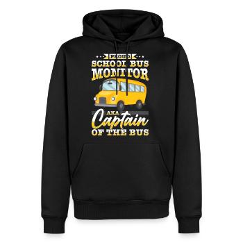 School Bus Monitor Bus Aide Attendant Student - Men's Premium Hoodie - black - Front - Nico (187cm) & Julia (174cm)