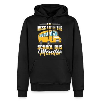 School Bus Monitor Bus Aide Attendant Student - Men's Premium Hoodie - black - Front - Nico (187cm) & Julia (174cm)