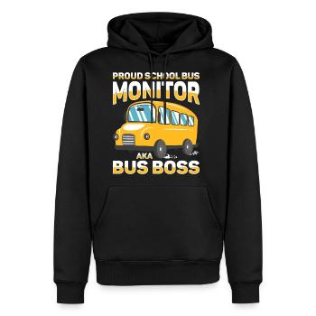 School Bus Monitor Bus Aide Attendant Student - Men's Premium Hoodie - black - Front - Nico (187cm) & Julia (174cm)