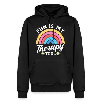 Therapeutic Recreation Play Therapy Recreational - Men's Premium Hoodie - black - Front - Nico (187cm) & Julia (174cm)