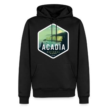 Acadia Maine 1916 National Park - Men's Premium Hoodie - black - Front - Nico (187cm) & Julia (174cm)