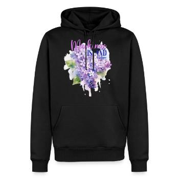Mackinac Island Michigan Lilacs Lilac Festival Sta - Men's Premium Hoodie - black - Front - Nico (187cm) & Julia (174cm)