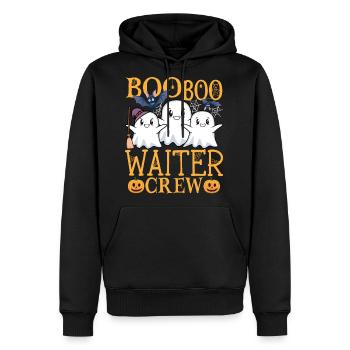 Waiter Halloween Crew Waiter - Men's Premium Hoodie - black - Front - Nico (187cm) & Julia (174cm)