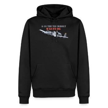 A-10 Thunderbolt - Men's Premium Hoodie - black - Front - Nico (187cm) & Julia (174cm)