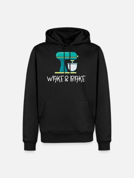 Wake And Bake - Men's Premium Hoodie - black