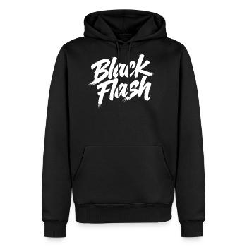 Black flash - Men's Premium Hoodie - black - Front - Nico (187cm) & Julia (174cm)