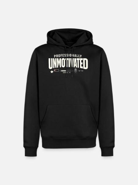 Professionally Unmotivated - Men's Premium Hoodie - black