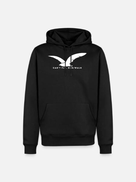 Can-t_Fly-_Run_Walk - Men's Premium Hoodie - black