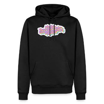 Make Transphobia Embarrassing Again - Men's Premium Hoodie - black - Front - Nico (187cm) & Julia (174cm)