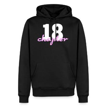 Chapter 18 - 18th Birthday Posters & Designs - Men's Premium Hoodie - black - Front - Nico (187cm) & Julia (174cm)