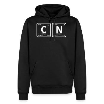67 Sixty Seven Meme Chemistry Carbon Nitrogen - Men's Premium Hoodie - black - Front - Nico (187cm) & Julia (174cm)