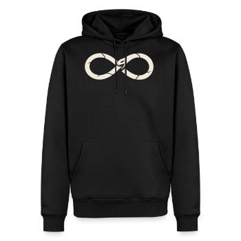 Ouroboros Symbol - Men's Premium Hoodie - black - Front - Nico (187cm) & Julia (174cm)