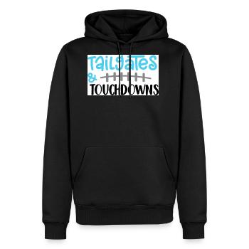 Tailgates and Touchdowns - Men's Premium Hoodie - black - Front - Nico (187cm) & Julia (174cm)