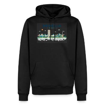 Brasília Skyline Brazil Distrito Federal - Men's Premium Hoodie - black - Front - Nico (187cm) & Julia (174cm)