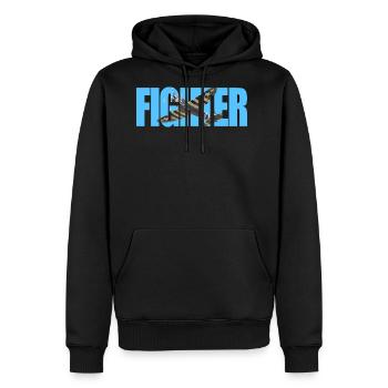 P-47 Thunderbolt - Men's Premium Hoodie - black - Front - Nico (187cm) & Julia (174cm)