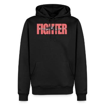 Fighter A-10 Thunderbolt II - Men's Premium Hoodie - black - Front - Nico (187cm) & Julia (174cm)
