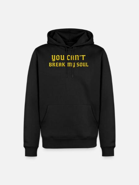 Unbreakable Soul in Gold - Men's Premium Hoodie - black