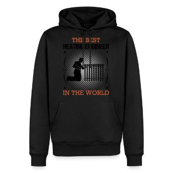 Heating Engineer Profession Heating Craftsman Gift - Men's Premium Hoodie - black - Front - Nico (187cm) & Julia (174cm)
