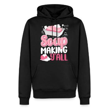 Soap Making Crafting Soap Making - Men's Premium Hoodie - black - Front - Nico (187cm) & Julia (174cm)
