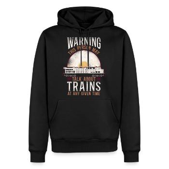 Freight Diesel Train Driver - Men's Premium Hoodie - black - Front - Nico (187cm) & Julia (174cm)