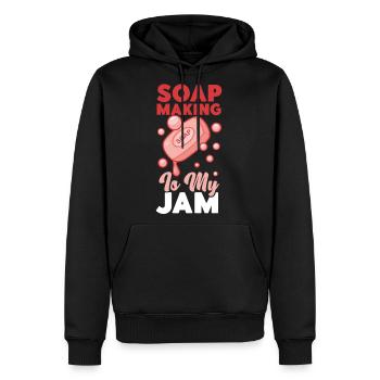 Soap Making Crafting Soap Making - Men's Premium Hoodie - black - Front - Nico (187cm) & Julia (174cm)