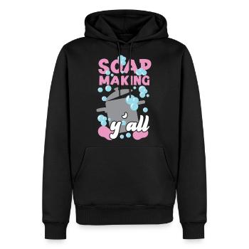 Soap Making Crafting Soap Making - Men's Premium Hoodie - black - Front - Nico (187cm) & Julia (174cm)