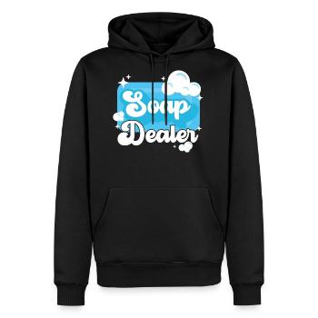 Soap Making Crafting Soap Dealer - Men's Premium Hoodie - black - Front - Nico (187cm) & Julia (174cm)