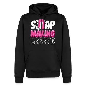 Soap Making Crafting Retro Soap - Men's Premium Hoodie - black - Front - Nico (187cm) & Julia (174cm)