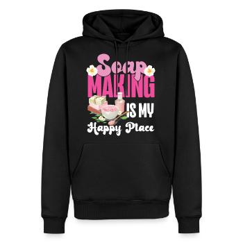 Soap Making Crafting Soap Making - Men's Premium Hoodie - black - Front - Nico (187cm) & Julia (174cm)