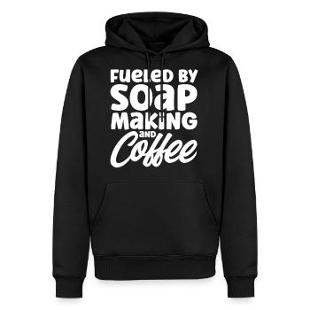 Soap Making Gift Homemade Soap Maker - Men's Premium Hoodie - black - Front - Nico (187cm) & Julia (174cm)
