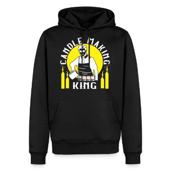 Candle Making King - Men's Premium Hoodie - black - Front - Nico (187cm) & Julia (174cm)
