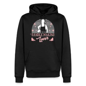 Candle Making Lover - Men's Premium Hoodie - black - Front - Nico (187cm) & Julia (174cm)