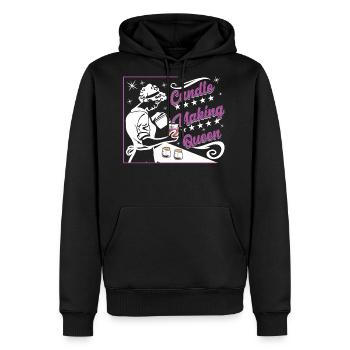 Candle Making Queen - Men's Premium Hoodie - black - Front - Nico (187cm) & Julia (174cm)