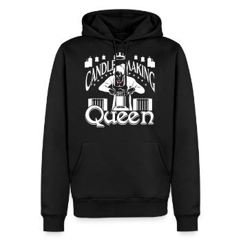 Candle Making Queen - Men's Premium Hoodie - black - Front - Nico (187cm) & Julia (174cm)