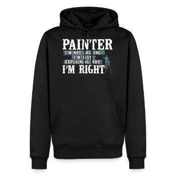 House Painter Decorator Painter - Men's Premium Hoodie - black - Front - Nico (187cm) & Julia (174cm)