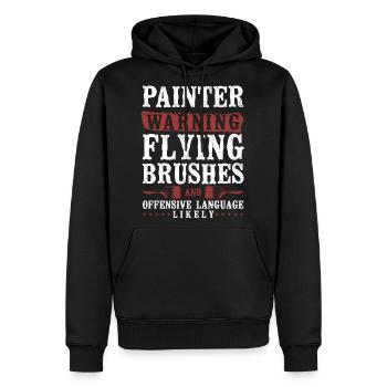 House Painter Decorator Painter - Men's Premium Hoodie - black - Front - Nico (187cm) & Julia (174cm)